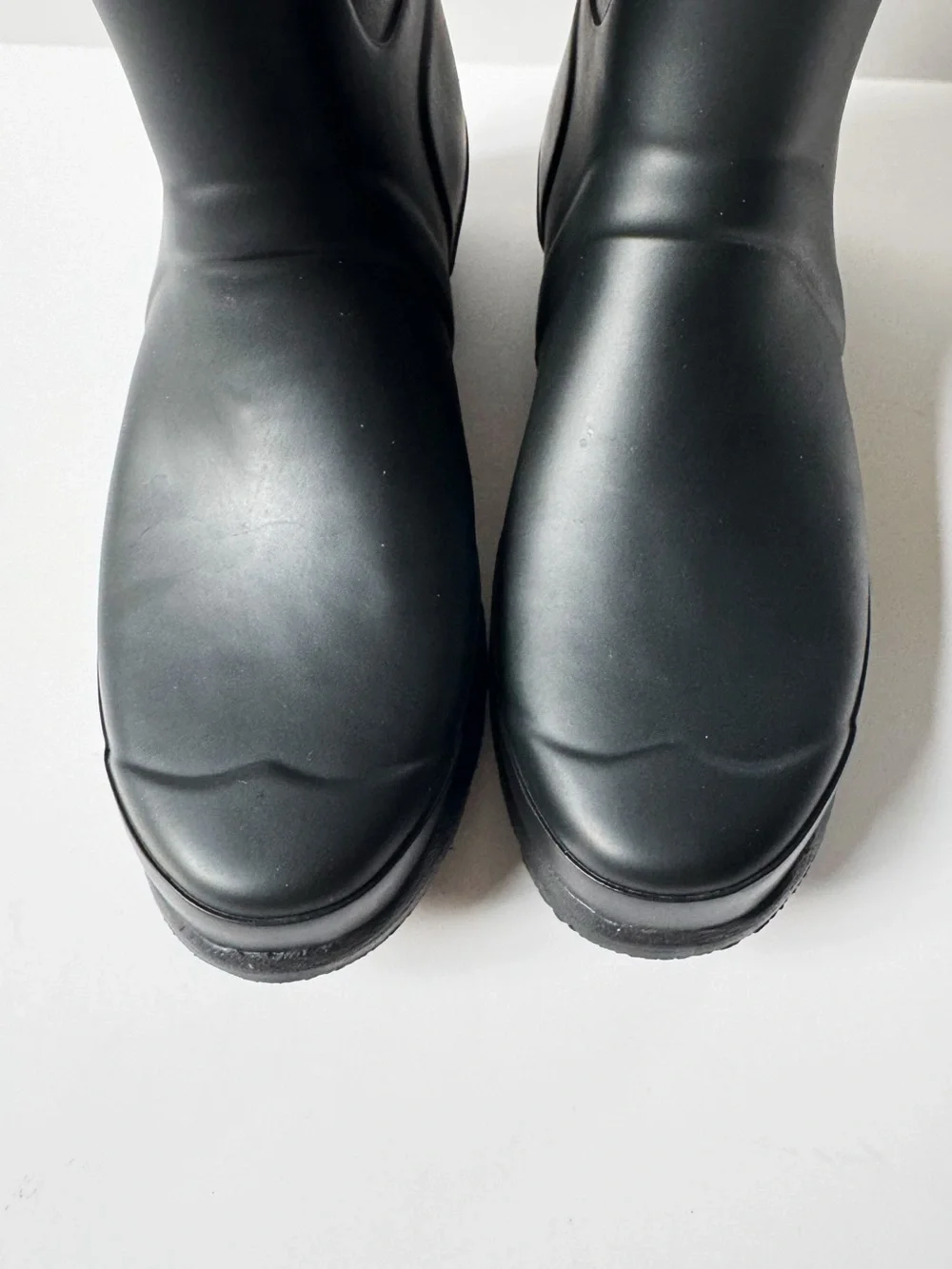 Hunter x Rag & Bone Black Matte Short Wellies | 7